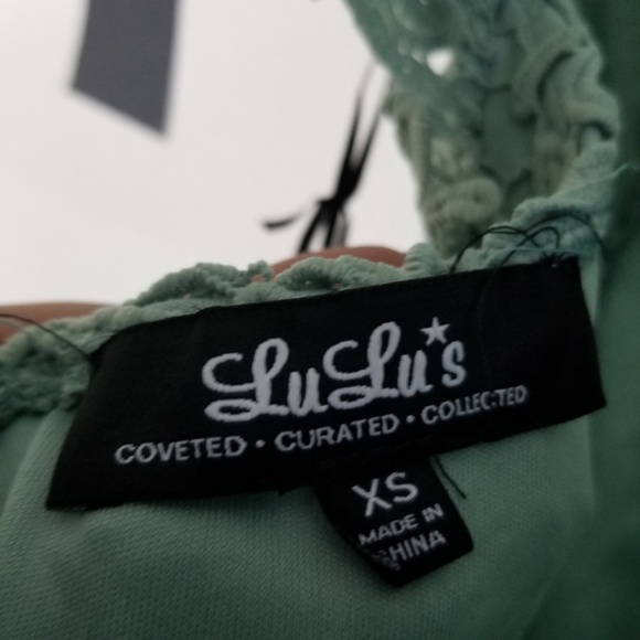 LULU's Romance Language Sage Backless Lace Dress - Picture 8 of 8